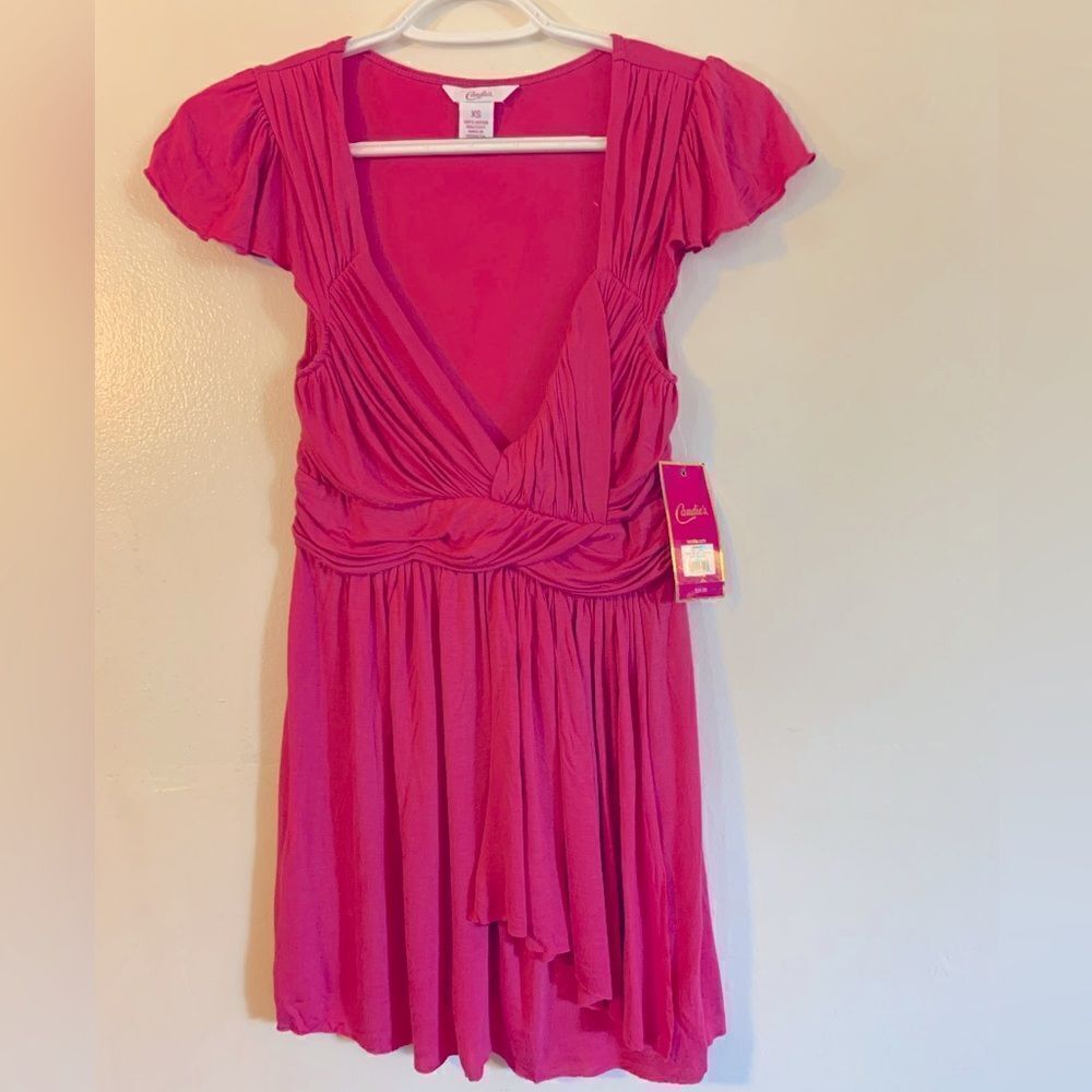 Candies Pink Top Sz XS NWT Gorgeous